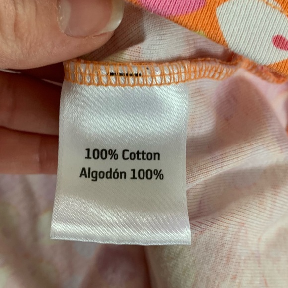 Hanna Andersson floral petals pattern short sleeve cotton dress size 5-6 - Picture 3 of 7